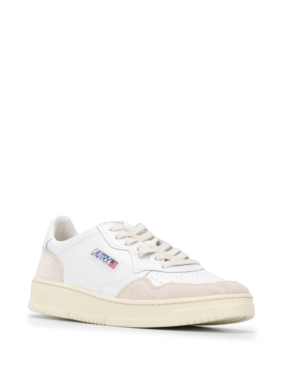Sneakers AUTRY albi din piele intoarsa si piele - Img 2
