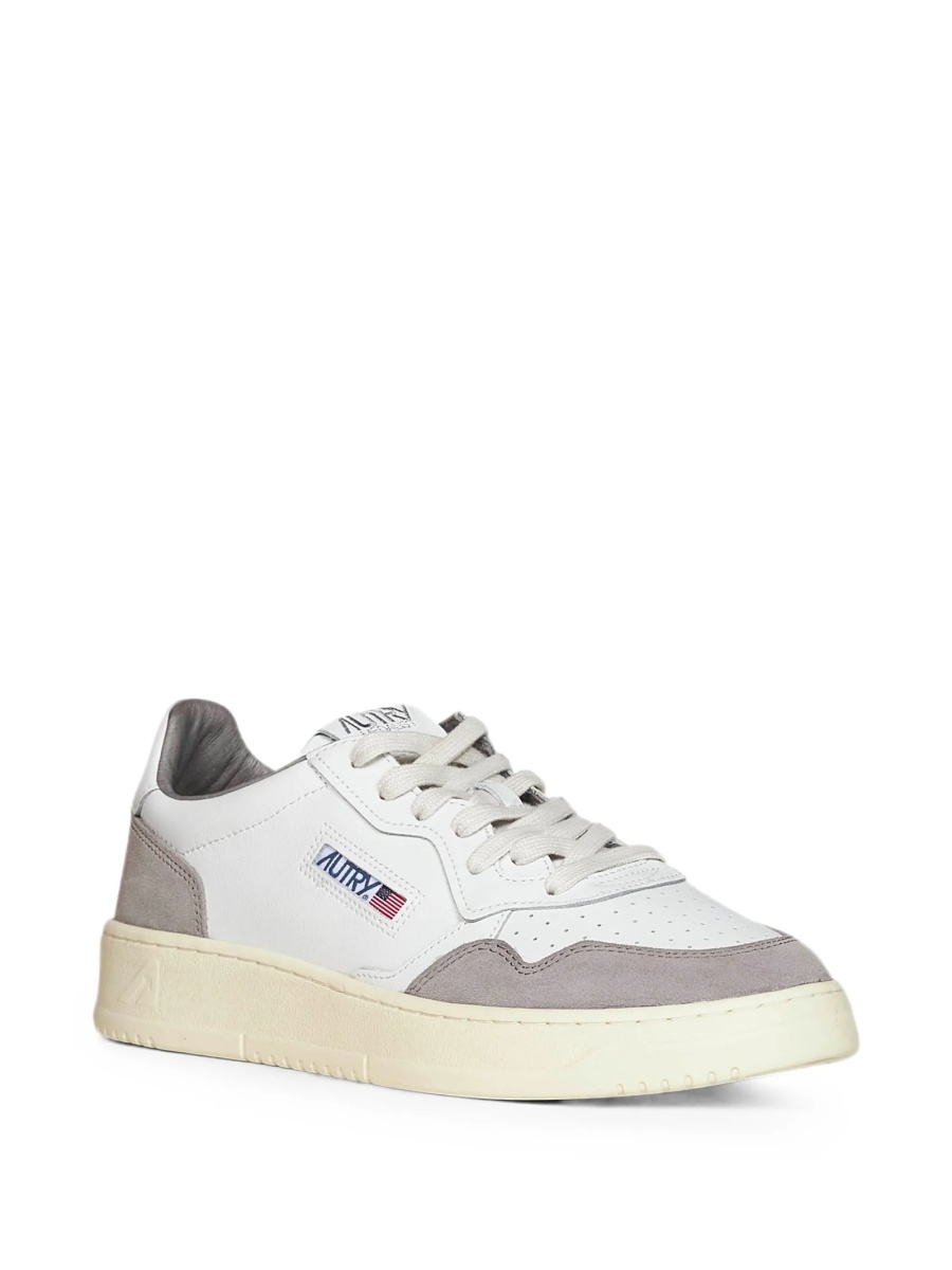 Sneakers AUTRY albi din piele intoarsa si piele - Img 2