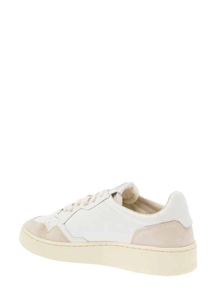Sneakers AUTRY albi din piele si piele intoarsa 'Medalist' - Img 2