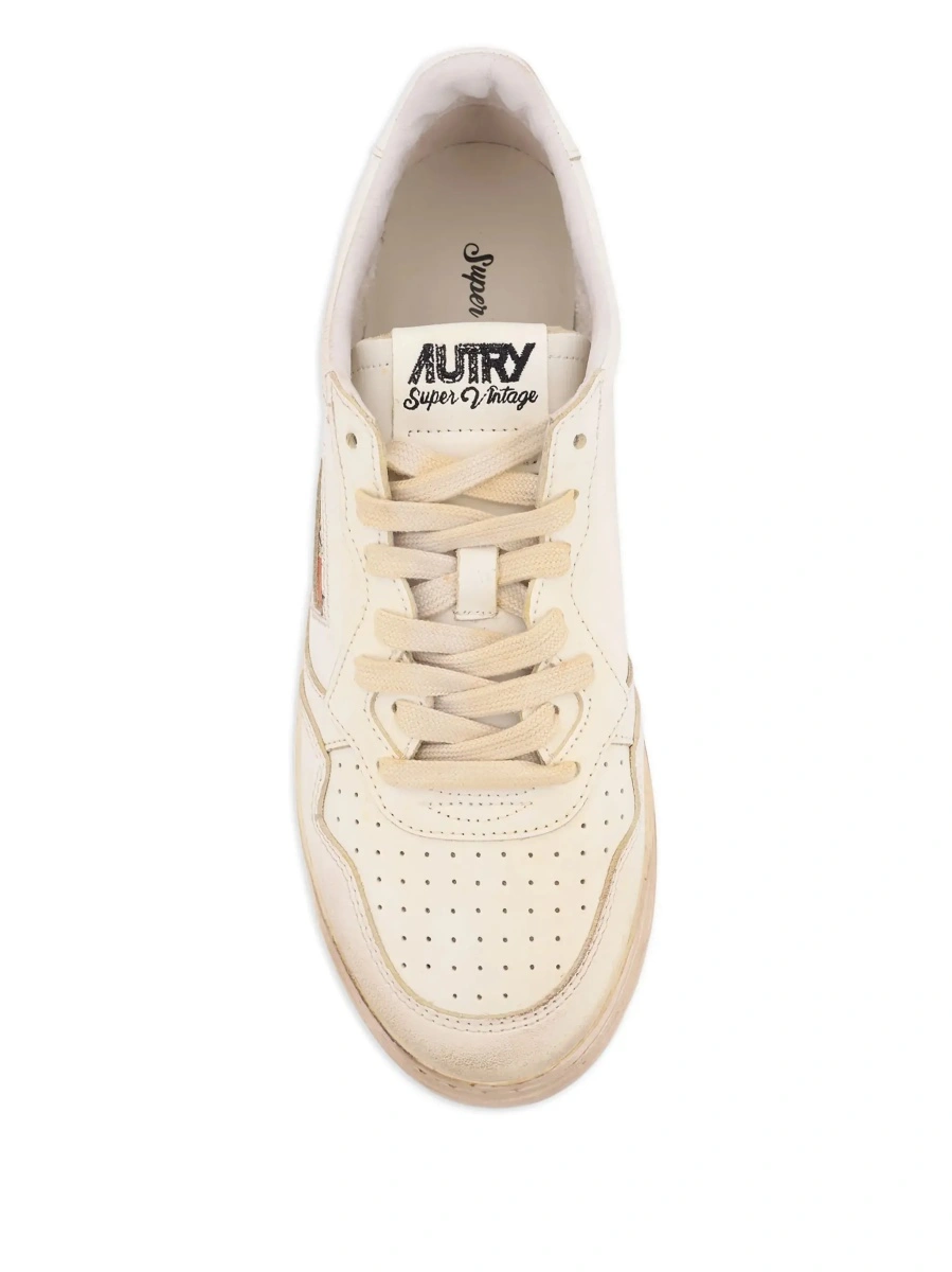 Sneakers AUTRY albi din piele si piele intoarsa 'Medalist' - Img 7