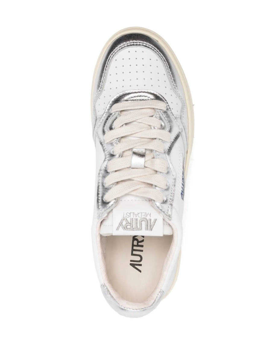Sneakers AUTRY albi din piele - Img 4
