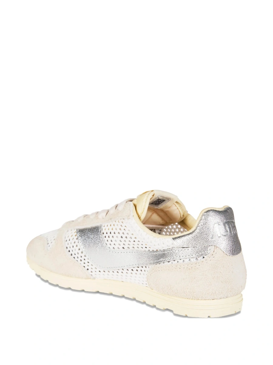 Sneakers AUTRY albi din plasa si piele intoarsa - Img 3