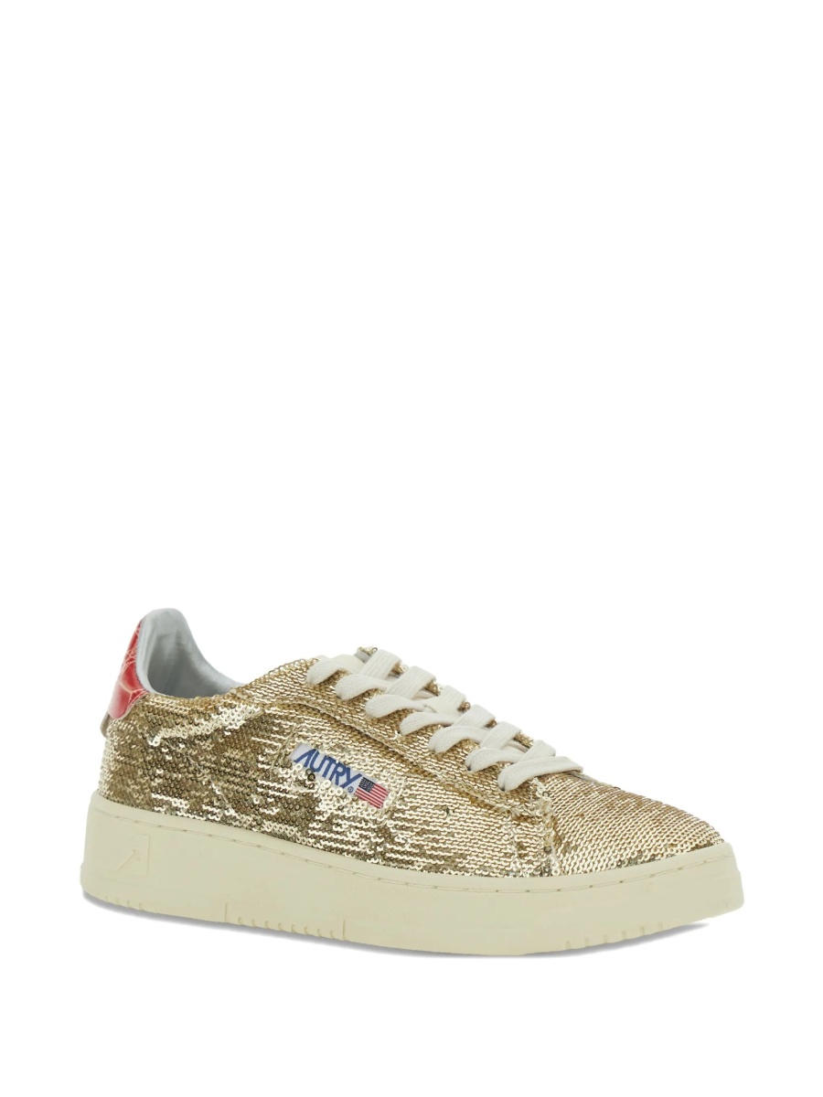 Sneakers AUTRY aurii din piele - Img 2