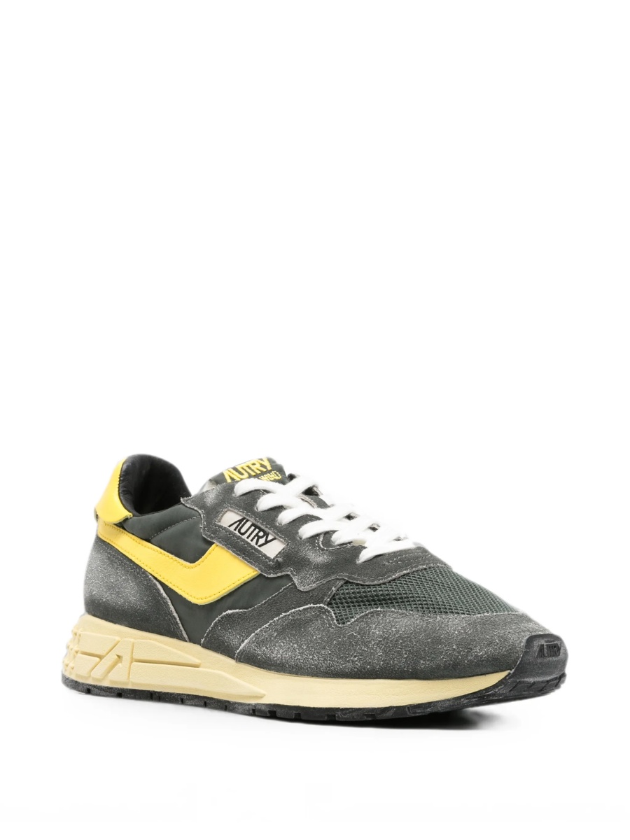 Sneakers AUTRY gri din piele intoarsa si piele - Img 2