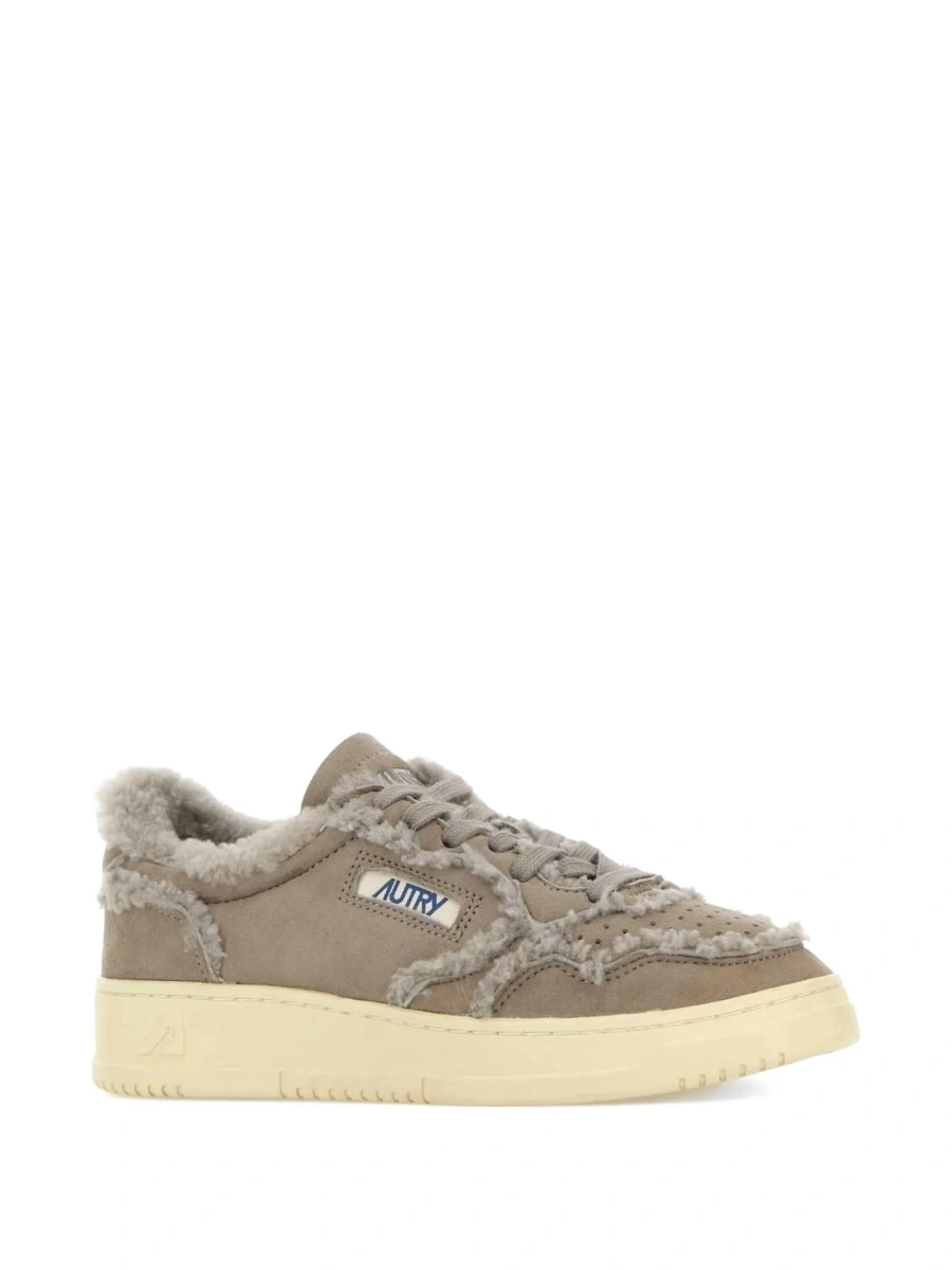Sneakers AUTRY gri din piele intoarsa - Img 2