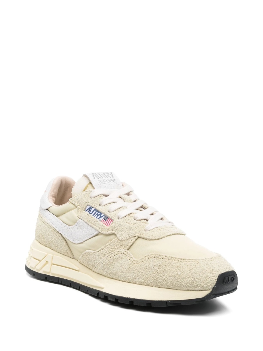 Sneakers AUTRY neutri din material textil si piele intoarsa - Img 2