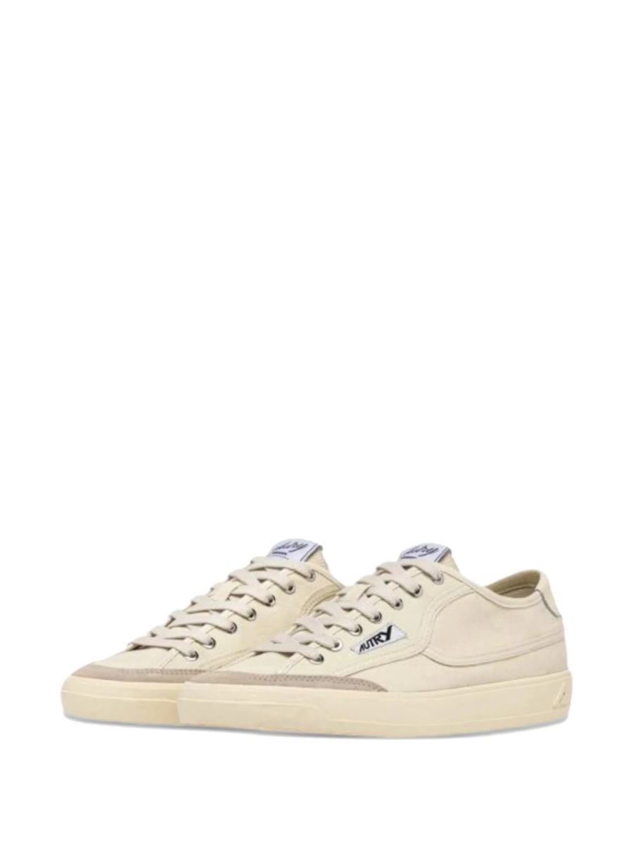 Sneakers AUTRY neutri din material textil si piele intoarsa - Img 2