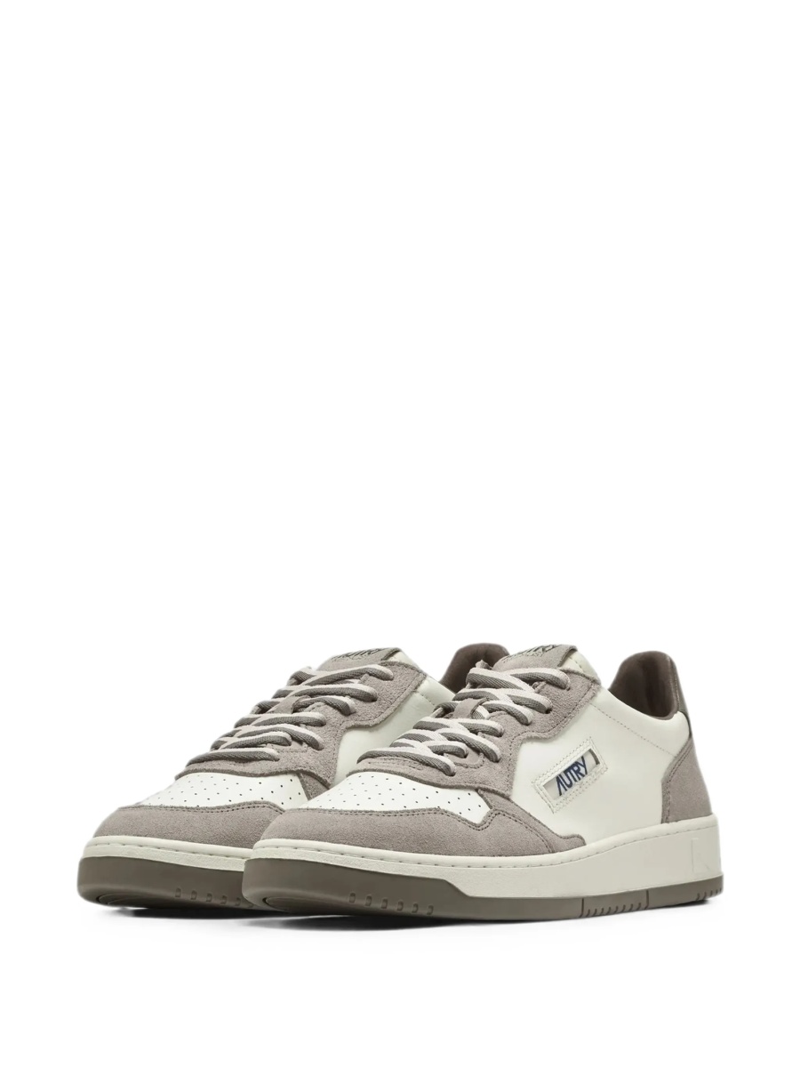 Sneakers AUTRY neutri din piele intoarsa si piele - Img 2