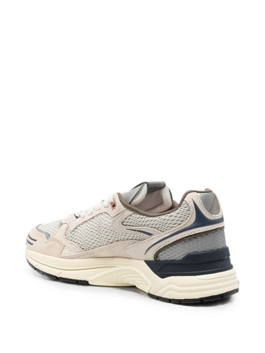 Sneakers AUTRY neutri din piele intoarsa si plasa - Img 3