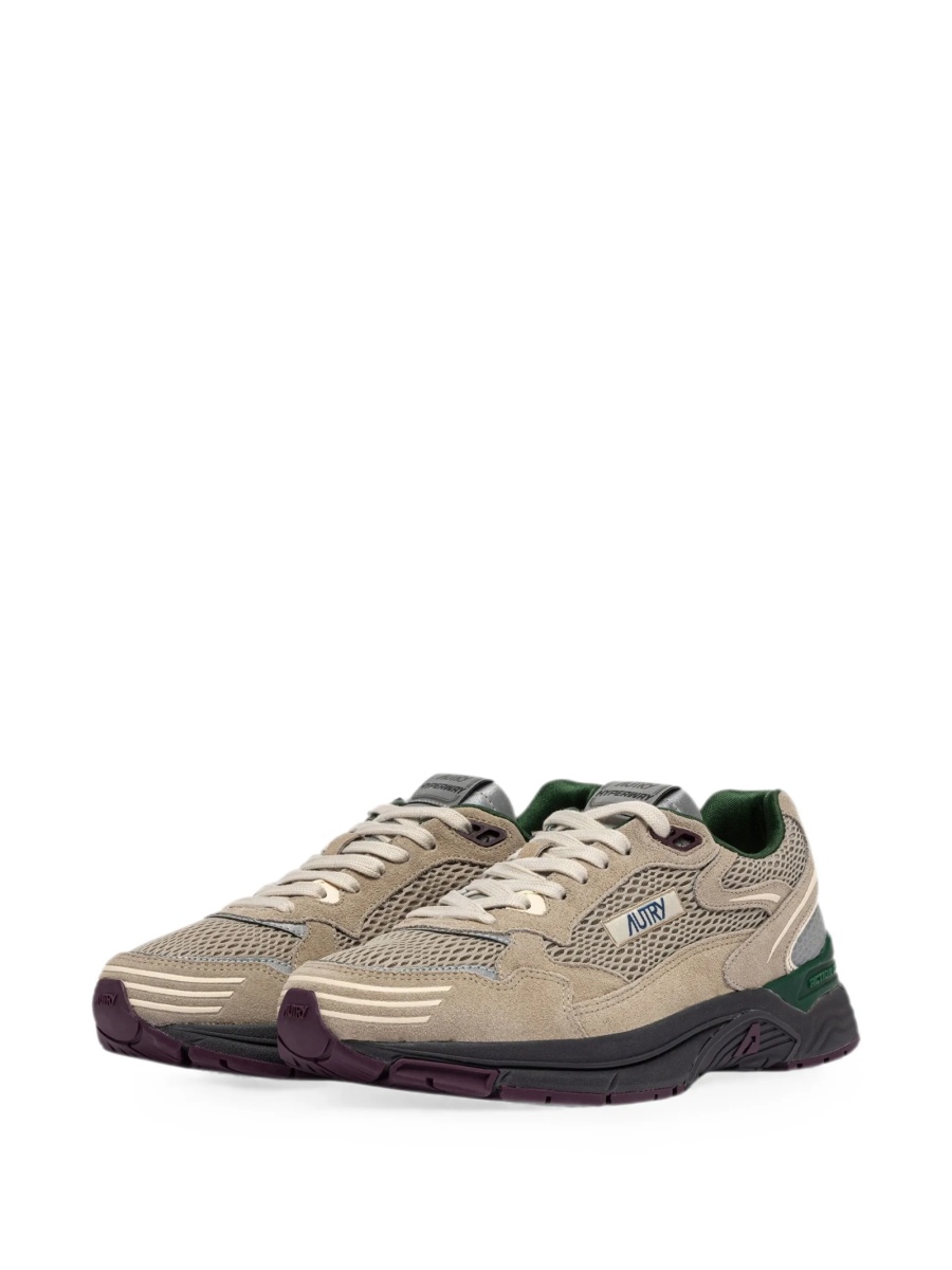 Sneakers AUTRY neutri din plasa si piele intoarsa - Img 2
