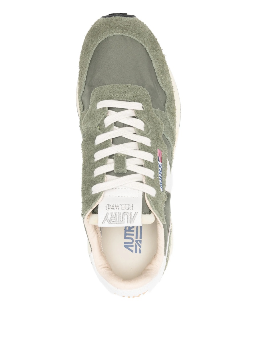 Sneakers AUTRY verzi din material textil si piele intoarsa - Img 4