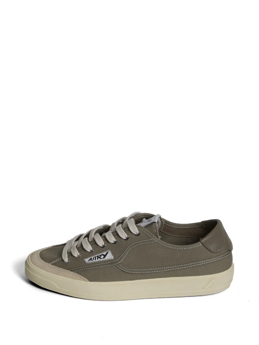 Sneakers AUTRY verzi din piele si material textil - Img 5