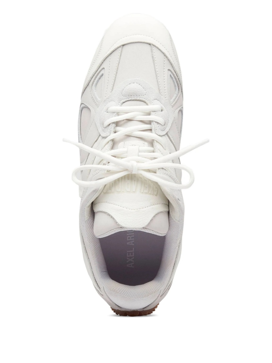 Sneakers AXEL ARIGATO albi din piele intoarsa si piele - Img 3