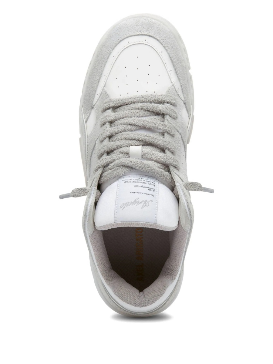 Sneakers AXEL ARIGATO albi din piele intoarsa si poliester reciclat - Img 3