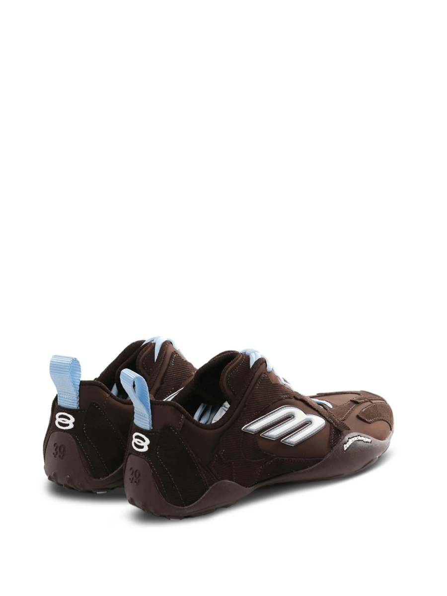 Sneakers Balenciaga maro din bumbac si polyester - Img 3