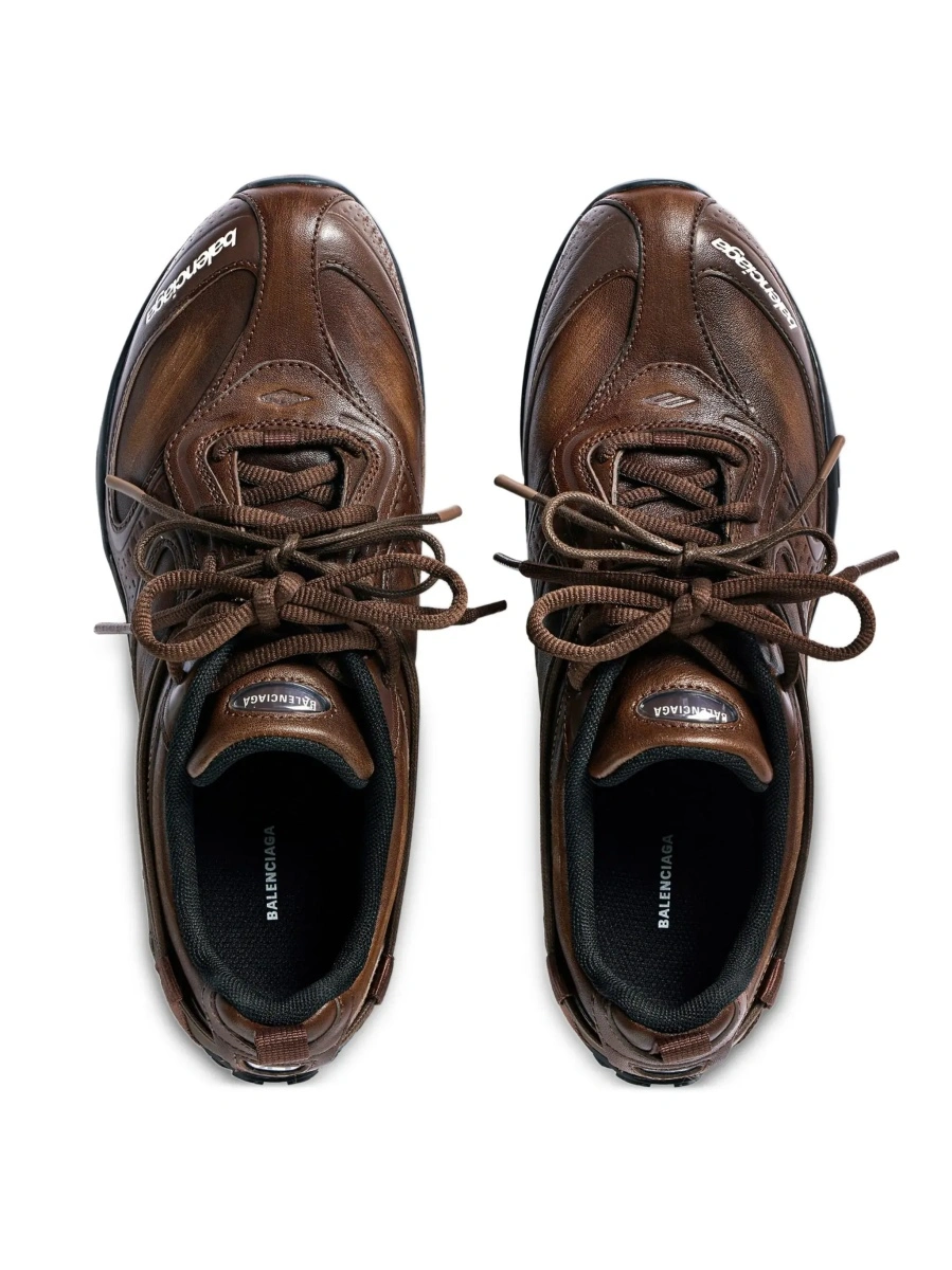 Sneakers Balenciaga maro din piele 'Radar' - Img 6