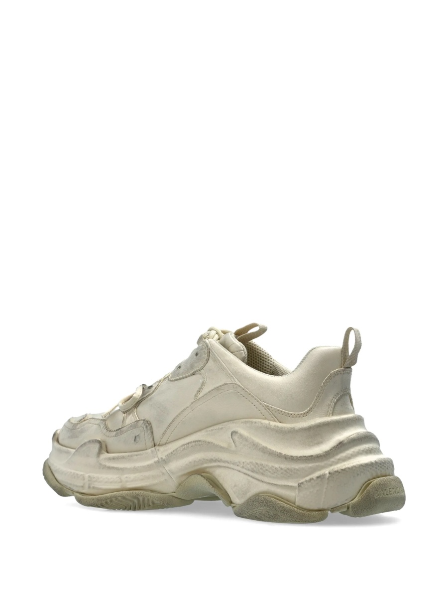 Sneakers Balenciaga Triple S neutri din cauciuc si polyester - Img 3
