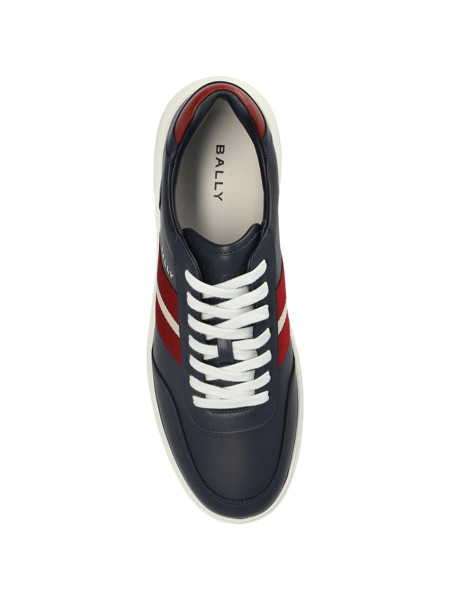 Sneakers Bally albastri din piele - Img 3