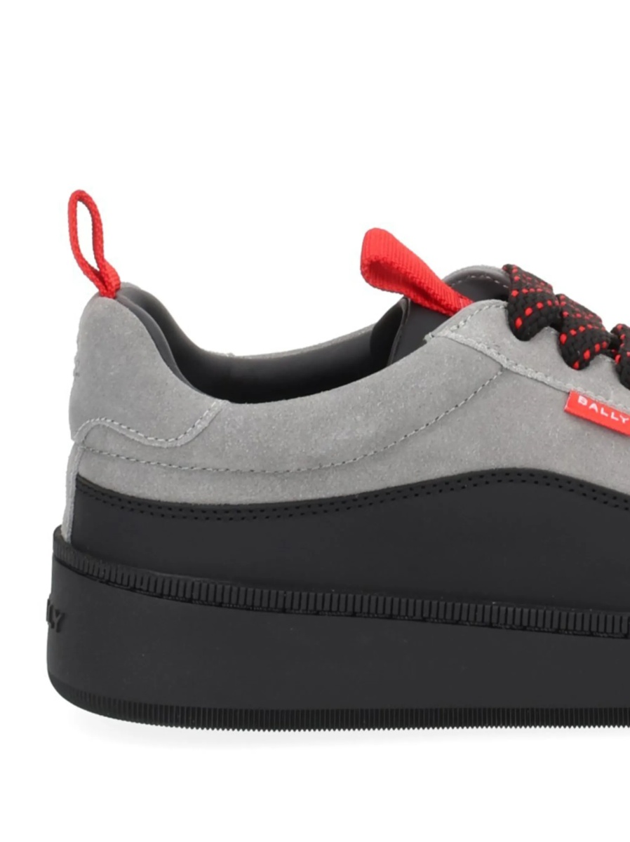 Sneakers Bally gri din poliuretan si piele - Img 2