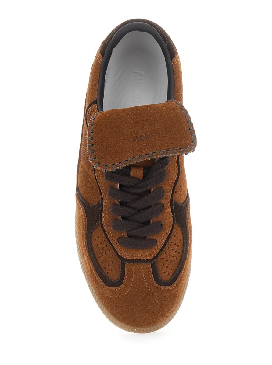 Sneakers Brown Low Top Sneakers with logo lettering on the side in Suede for Women - Img 4