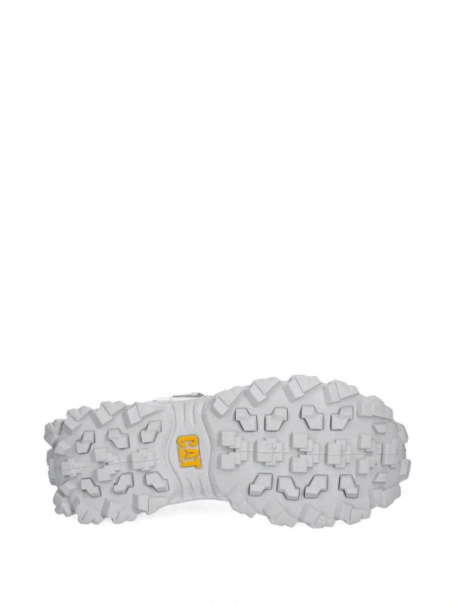 Sneakers Caterpillar albi din piele si material textil - Img 5