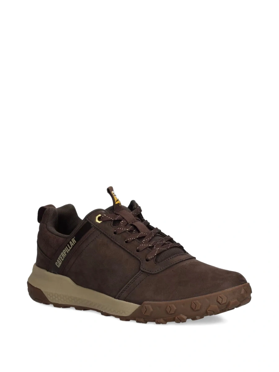 Sneakers Caterpillar maro din piele si piele intoarsa - Img 2