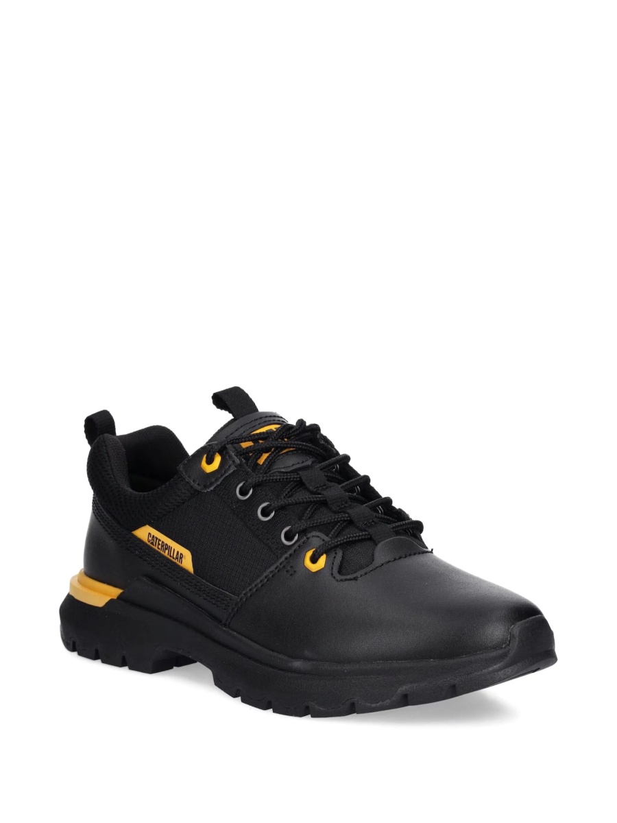 Sneakers Caterpillar negri din material textil si plasa - Img 2