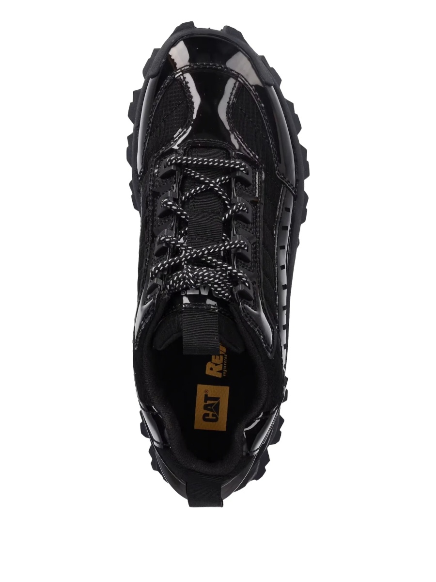 Sneakers Caterpillar negri din material textil si plastic - Img 4