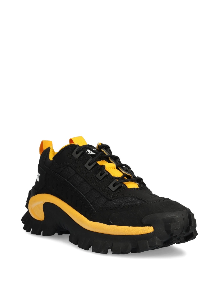 Sneakers Caterpillar negri din piele intoarsa si material textil - Img 2