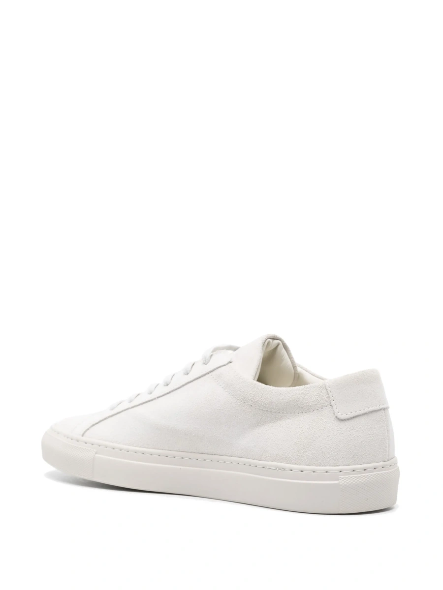 Sneakers Common Projects achilles gri din piele intoarsa - Img 3