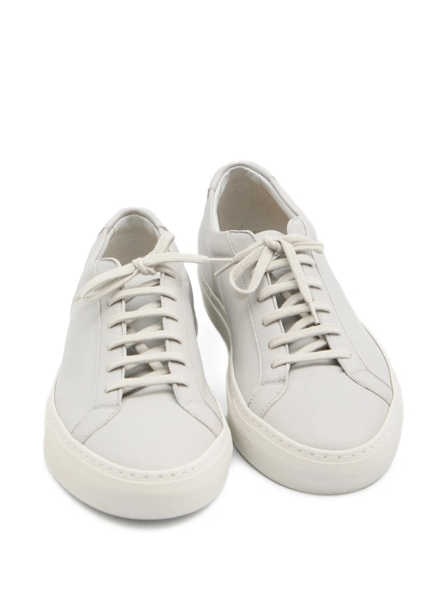Sneakers Common Projects achilles gri din piele - Img 3