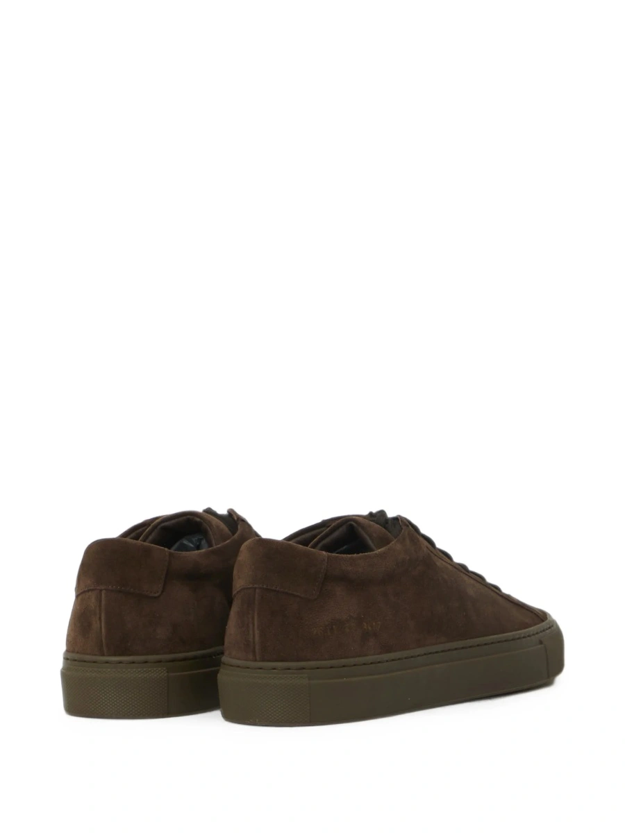 Sneakers Common Projects achilles maro din piele intoarsa - Img 3