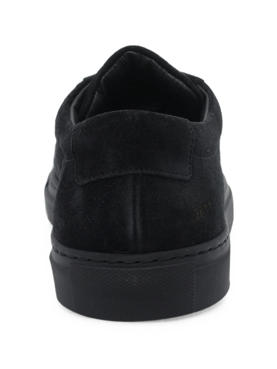Sneakers Common Projects achilles negri din piele intoarsa - Img 3