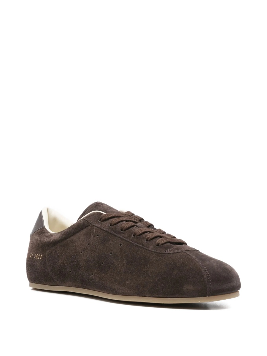 Sneakers Common Projects maro din piele intoarsa - Img 2