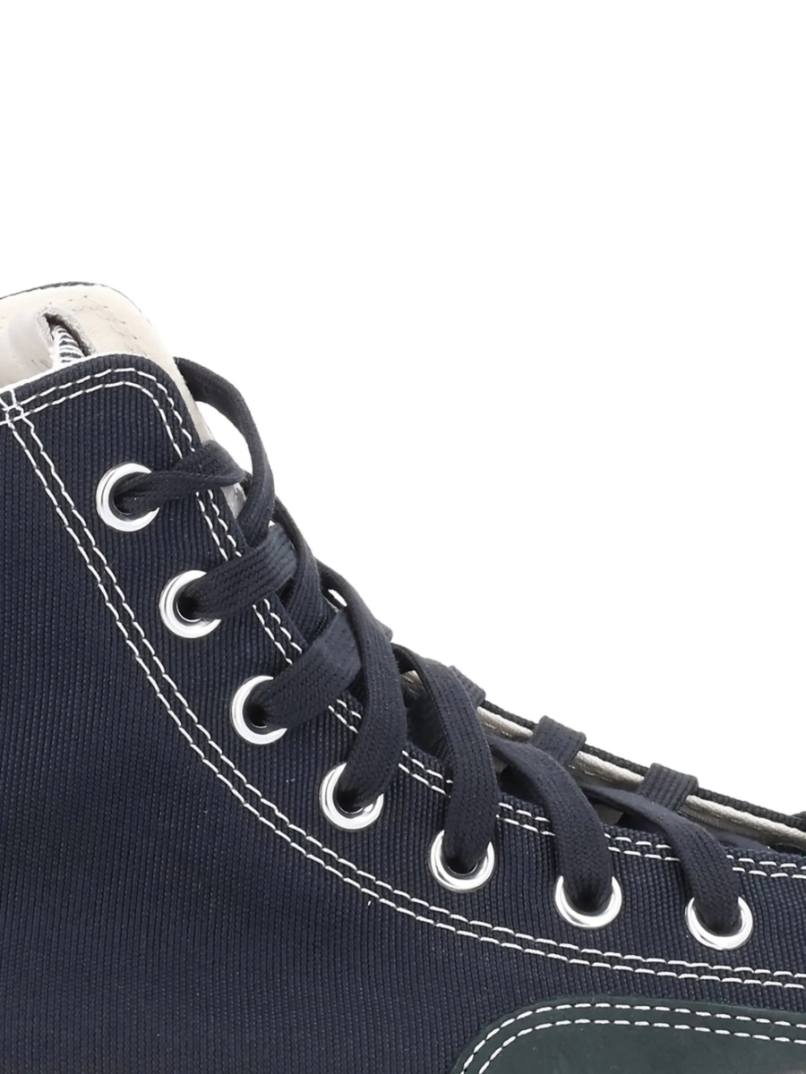 Sneakers Converse Chuck Taylor negri din material textil si piele intoarsa - Img 2
