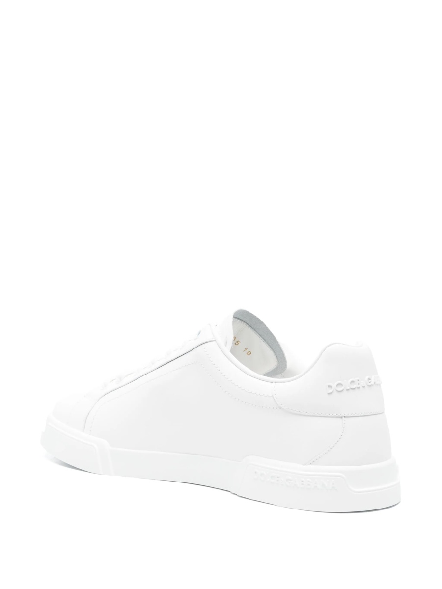 Sneakers Dolce &amp; Gabbana albi din piele - Img 3