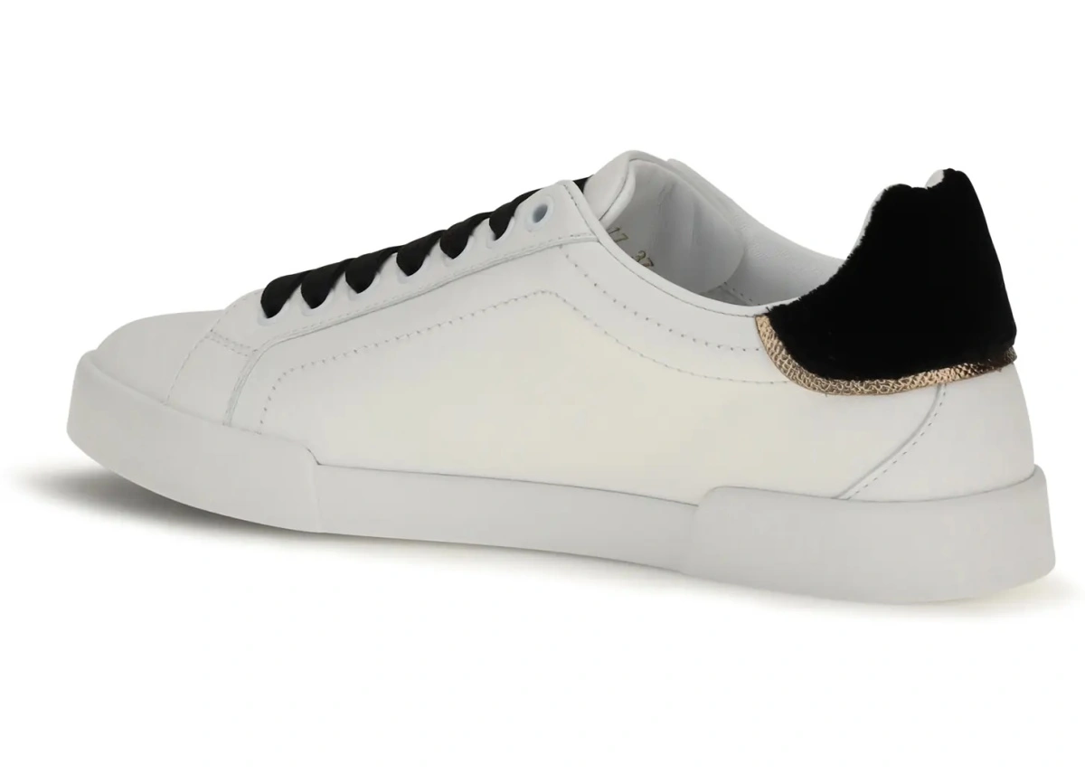 Sneakers Dolce &amp; Gabbana albi din piele - Img 3