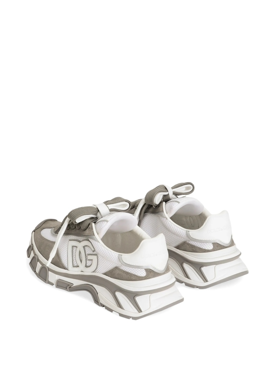Sneakers Dolce &amp; Gabbana albi din polyester si nylon - Img 3