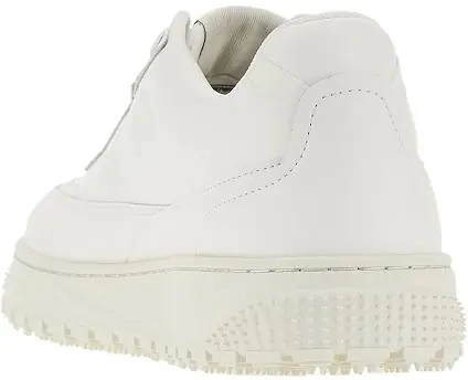 Sneakers Emporio Armani albi din piele cu logo lateral - Img 3