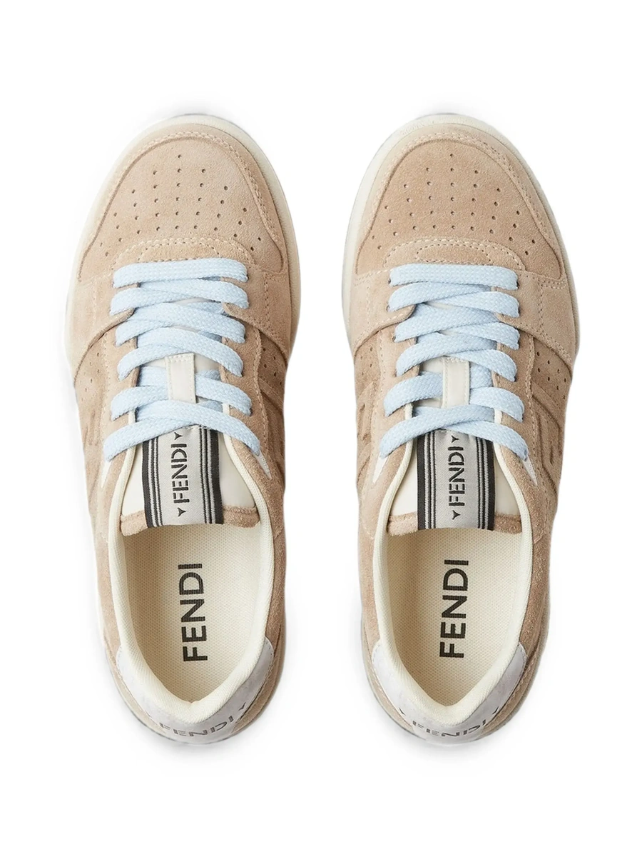 Sneakers Fendi bej din piele - Img 7
