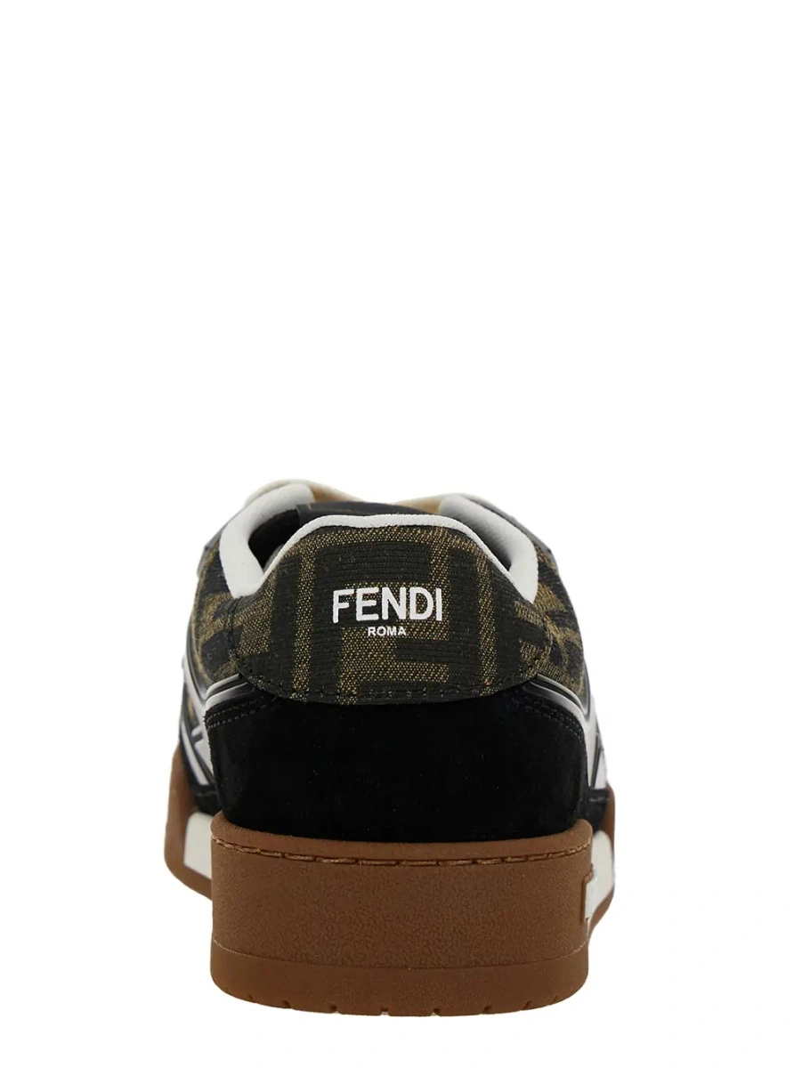 Sneakers Fendi maro din piele 'Fendi Match' - Img 4
