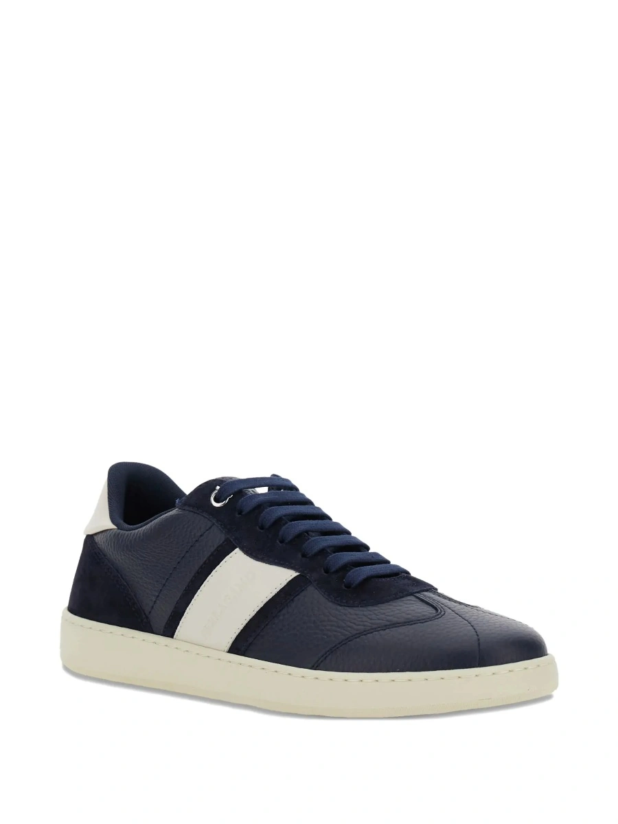 Sneakers Ferragamo albastri din piele - Img 5