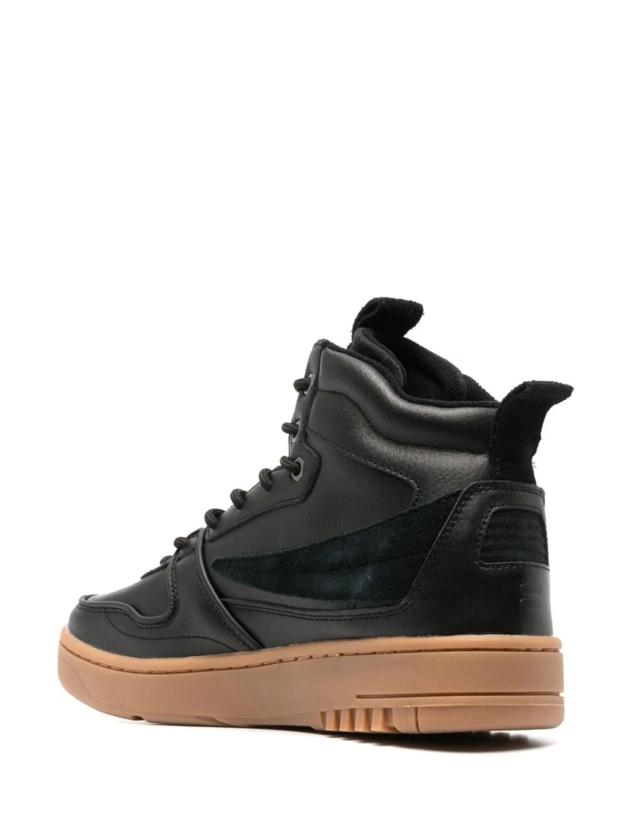 Sneakers Fila negri din piele - Img 3