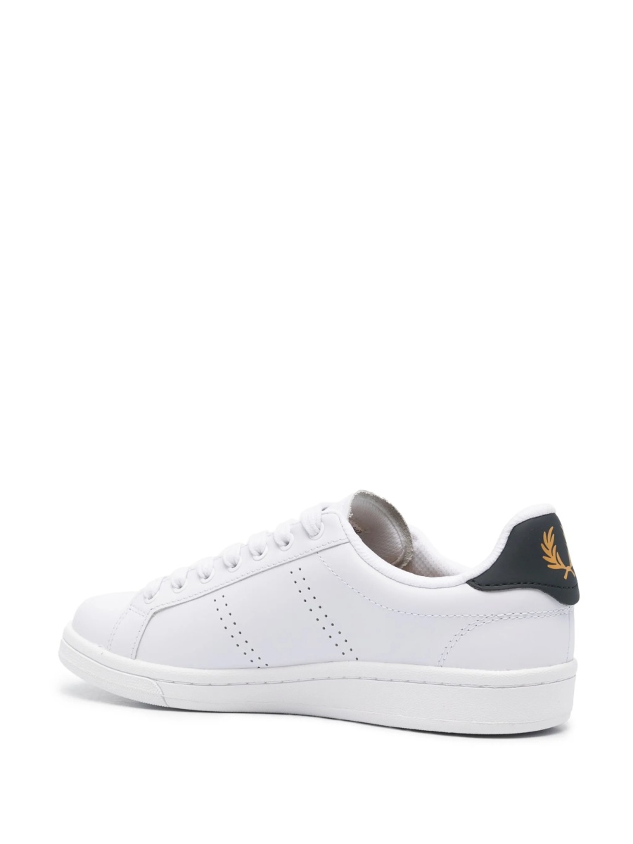Sneakers Fred Perry albi din piele - Img 3