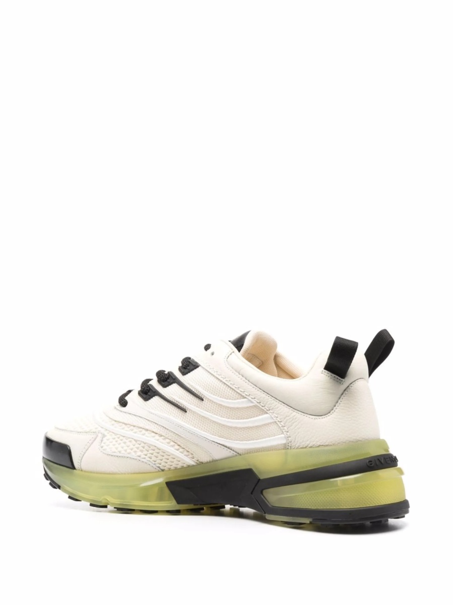 Sneakers Givenchy neutri din piele intoarsa si material textil - Img 3
