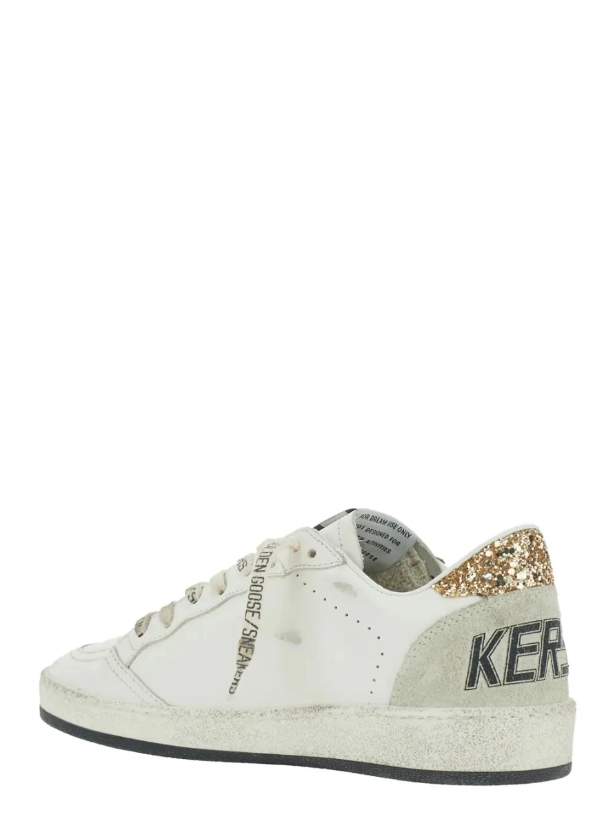 Sneakers Golden Goose 'Ball Star' albi din piele 'Ballstar' - Img 3