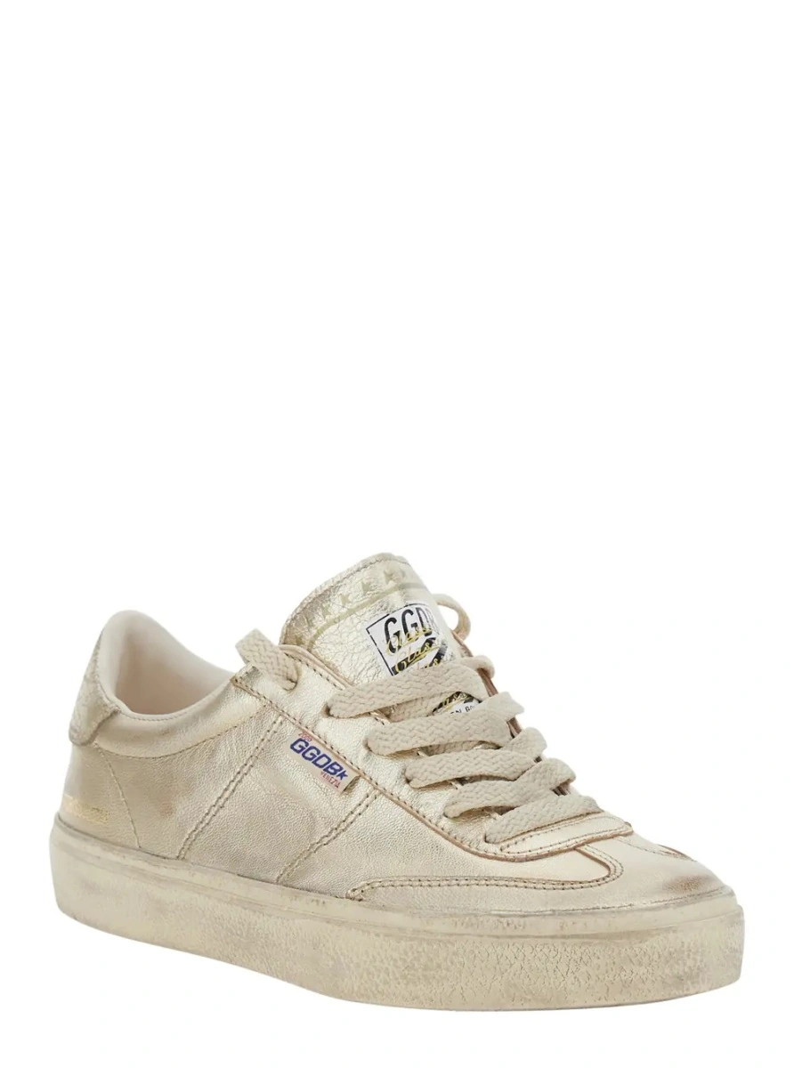 Sneakers Golden Goose gri din piele 'Soul-Star' - Img 2