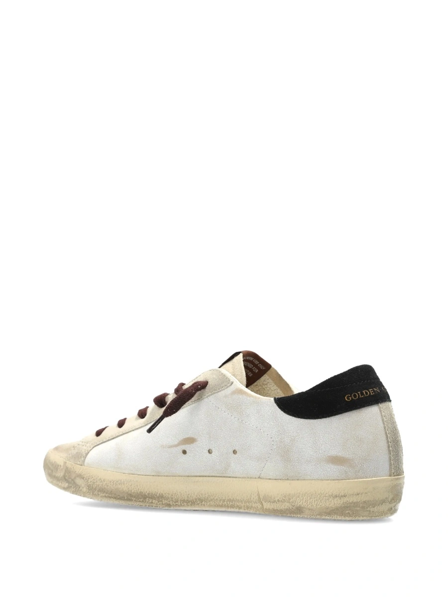 Sneakers Golden Goose neutri din piele - Img 3