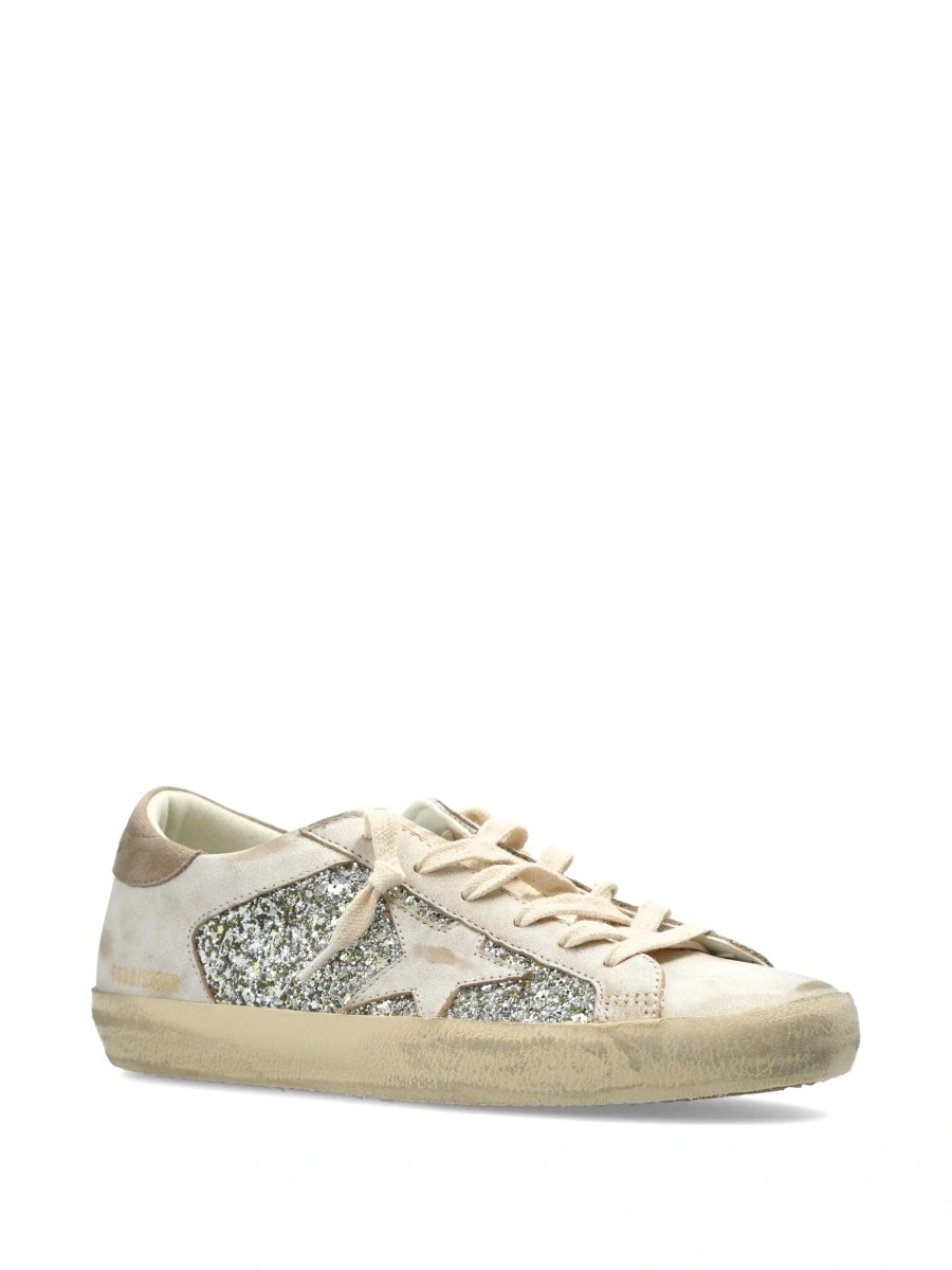 Sneakers Golden Goose neutri din piele - Img 2