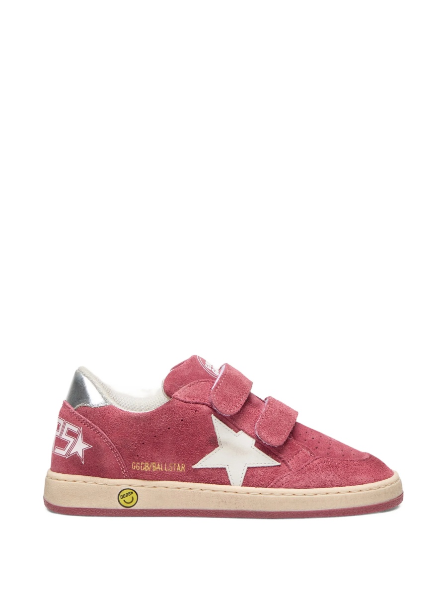 Sneakers Golden Goose rosii din piele intoarsa - Img 2